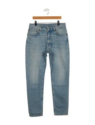 Pre-owned Acne Studios Mid-rise Straight Leg Jeans W/ Tags In Blue