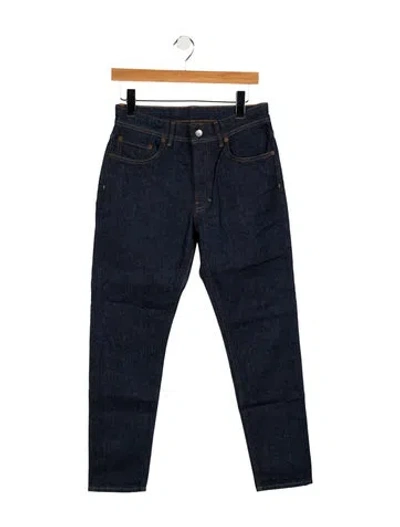 Pre-owned Acne Studios Mid-rise Straight Leg Jeans W/ Tags In Blue