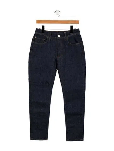 Pre-owned Acne Studios Mid-rise Straight Leg Jeans W/ Tags In Blue