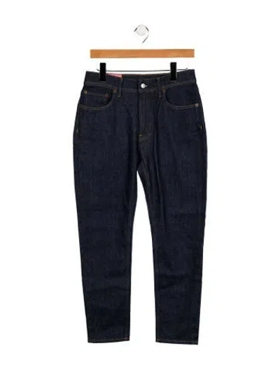 Pre-owned Acne Studios Mid-rise Straight Leg Jeans W/ Tags In Blue