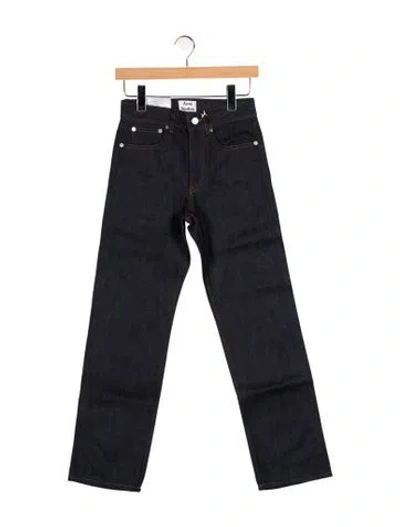 Pre-owned Acne Studios Mid-rise Straight Leg Jeans W/ Tags In Blue