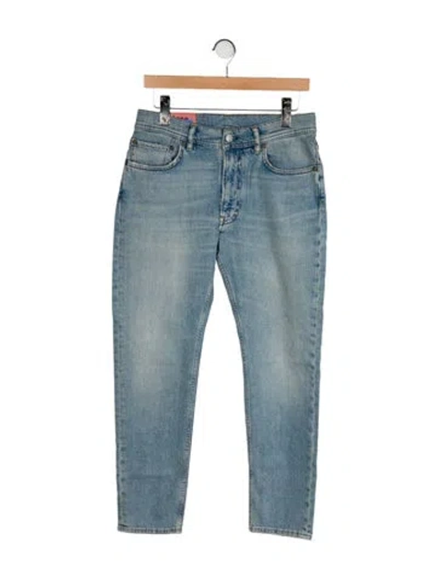 Pre-owned Acne Studios Mid-rise Straight Leg Jeans W/ Tags In Blue