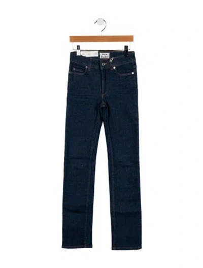 Pre-owned Acne Studios Mid-rise Straight Leg Jeans W/ Tags In Blue