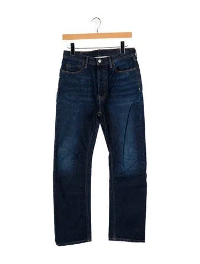 Pre-owned Acne Studios Mid-rise Straight Leg Jeans W/ Tags In Blue