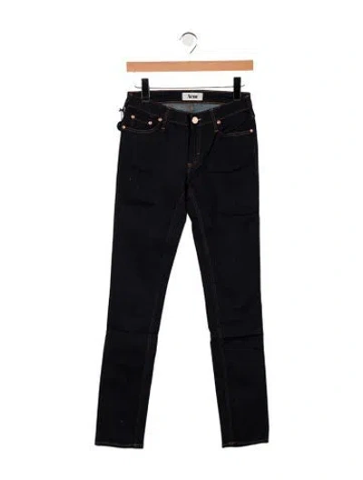 Pre-owned Acne Studios Mid-rise Straight Leg Jeans W/ Tags In Blue