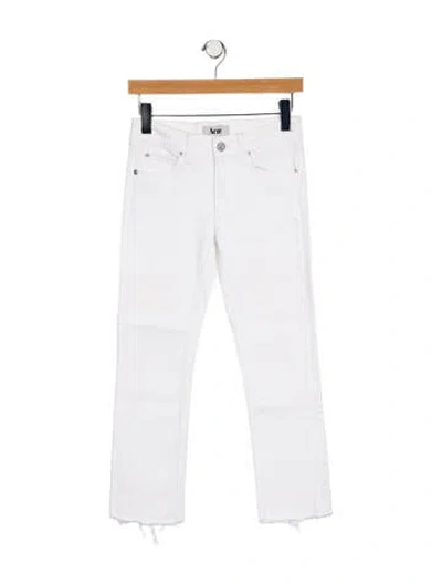 Pre-owned Acne Studios Mid-rise Straight Leg Jeans In White