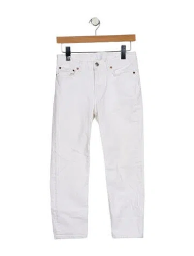 Pre-owned Acne Studios Mid-rise Straight Leg Jeans In White