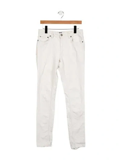 Pre-owned Acne Studios Mid-rise Straight Leg Jeans In White