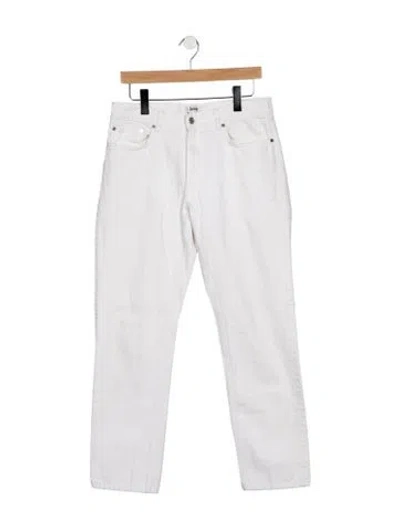 Pre-owned Acne Studios Mid-rise Straight Leg Jeans In White