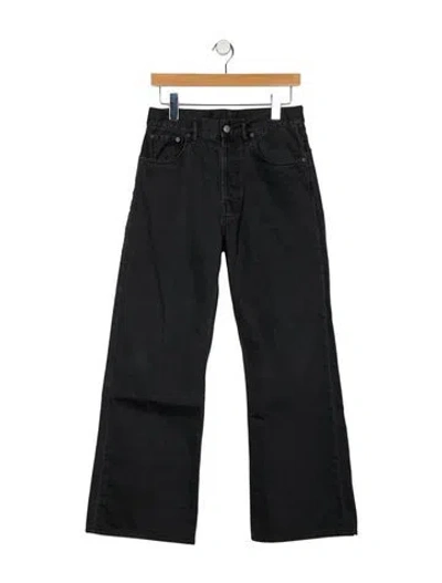 Pre-owned Acne Studios Mid-rise Wide Leg Jeans In Black