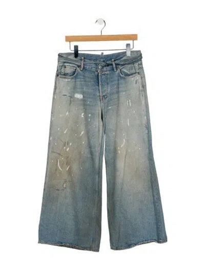 Pre-owned Acne Studios Mid-rise Wide Leg Jeans In Blue