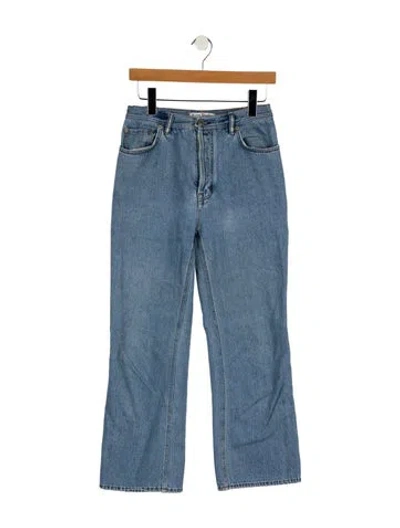 Pre-owned Acne Studios Mid-rise Wide Leg Jeans In Blue