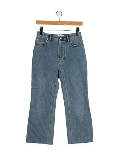 Pre-owned Acne Studios Mid-rise Wide Leg Jeans In Blue