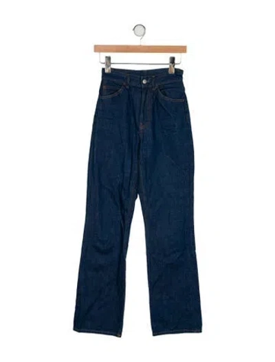 Pre-owned Acne Studios Mid-rise Wide Leg Jeans In Blue