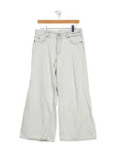 Pre-owned Acne Studios Mid-rise Wide Leg Jeans In Blue