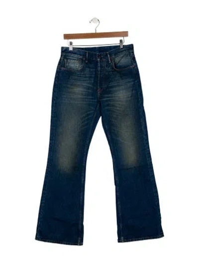 Pre-owned Acne Studios Mid-rise Wide Leg Jeans In Blue