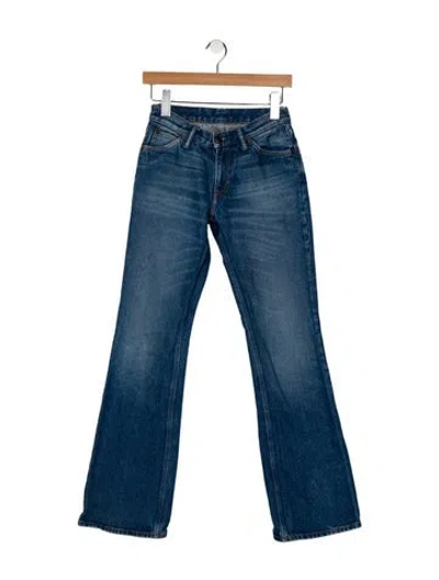 Pre-owned Acne Studios Mid-rise Wide Leg Jeans In Blue