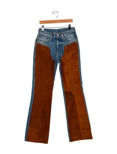 Pre-owned Acne Studios Mid-rise Wide Leg Jeans In Blue