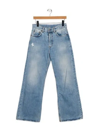 Pre-owned Acne Studios Mid-rise Wide Leg Jeans In Blue
