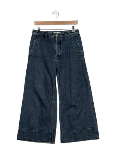 Pre-owned Acne Studios Mid-rise Wide Leg Jeans In Blue