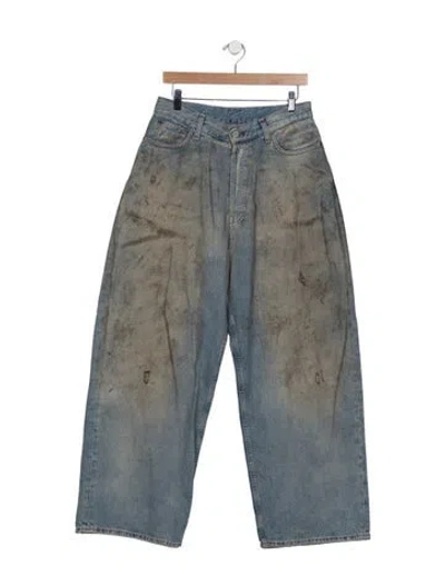 Pre-owned Acne Studios Mid-rise Wide Leg Jeans In Blue