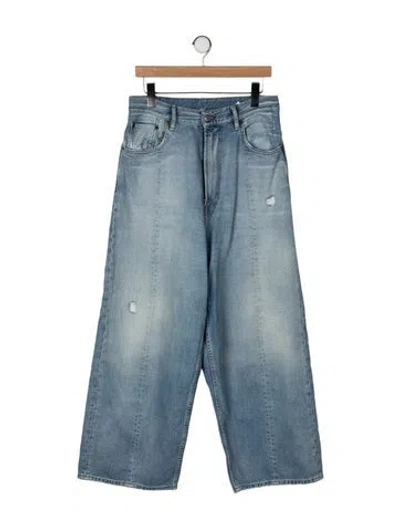 Pre-owned Acne Studios Mid-rise Wide Leg Jeans In Blue