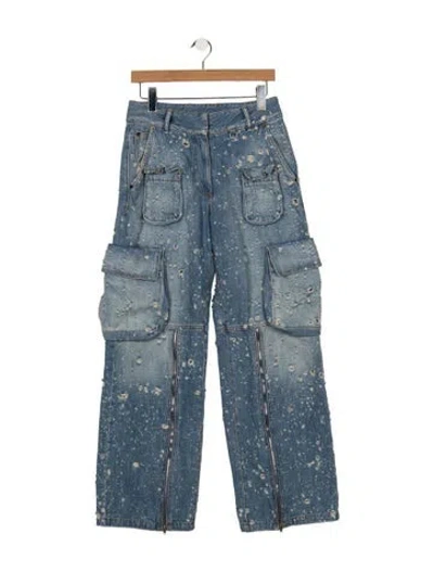Pre-owned Acne Studios Mid-rise Wide Leg Jeans In Blue