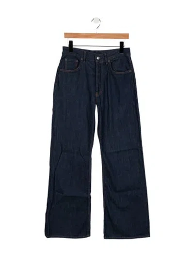 Pre-owned Acne Studios Mid-rise Wide Leg Jeans In Blue