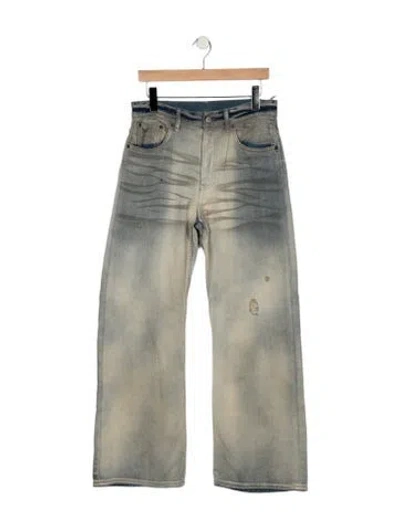 Pre-owned Acne Studios Mid-rise Wide Leg Jeans In Blue
