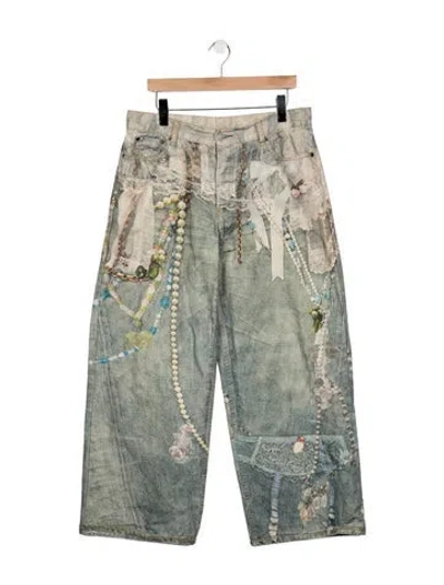 Pre-owned Acne Studios Mid-rise Wide Leg Jeans In Blue
