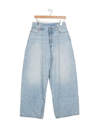 Pre-owned Acne Studios Mid-rise Wide Leg Jeans In Blue
