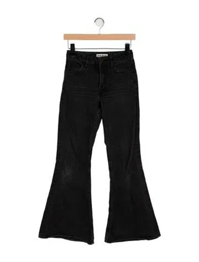 Pre-owned Acne Studios Mid-rise Wide Leg Jeans In Gray