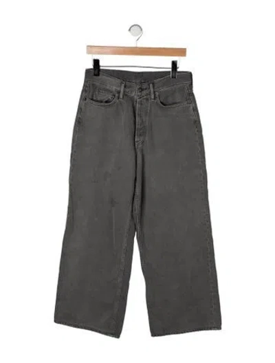 Pre-owned Acne Studios Mid-rise Wide Leg Jeans In Green