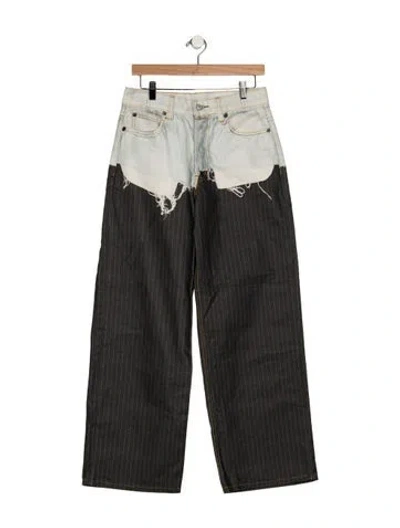 Pre-owned Acne Studios Mid-rise Wide Leg Jeans In Grey