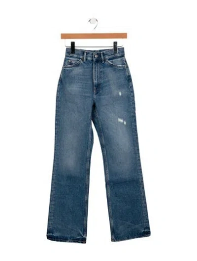 Pre-owned Acne Studios Mid-rise Wide Leg Jeans W/ Tags In Blue