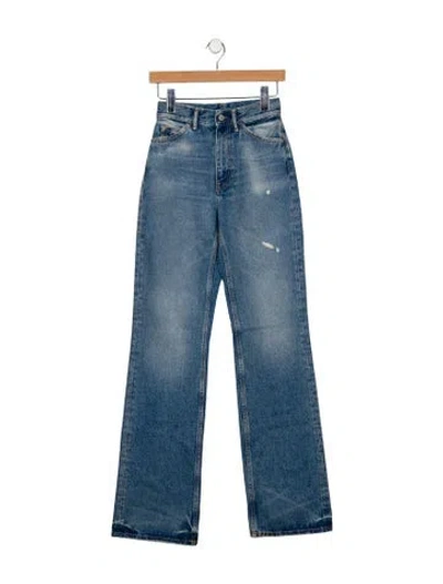 Pre-owned Acne Studios Mid-rise Wide Leg Jeans W/ Tags In Blue