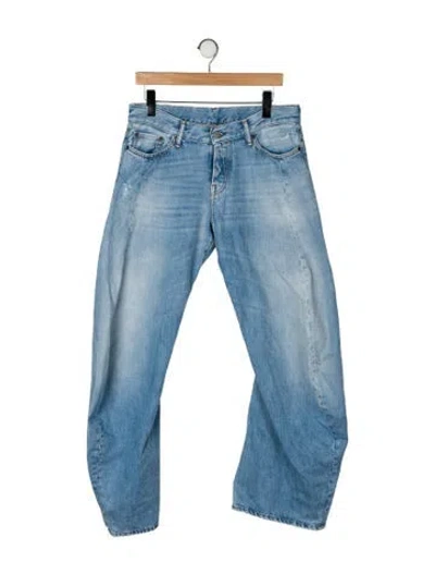 Pre-owned Acne Studios Mid-rise Wide Leg Jeans W/ Tags In Blue