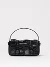 Acne Studios Women Mircro Multipocket Grained Leather Shoulder Bag In Black