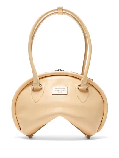 Acne Studios Mini Bowlina Shoulder Bag In Nude