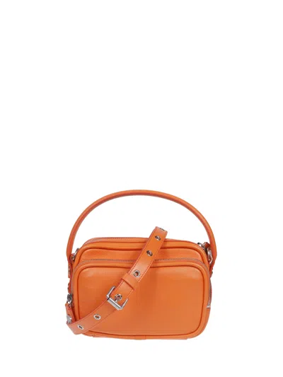 Acne Studios Mini Chic Leather Bag In Orange