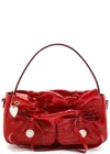 Acne Studios Womens Redpocket Leather Shoulder Bag In Red