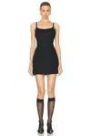 Acne Studios Buckle-strap Mini Dress In Black