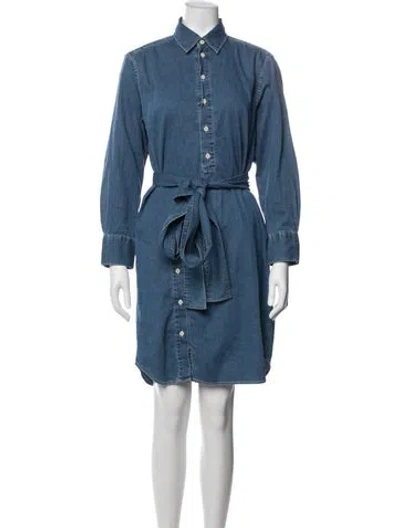 Pre-owned Acne Studios Mini Dress In Blue