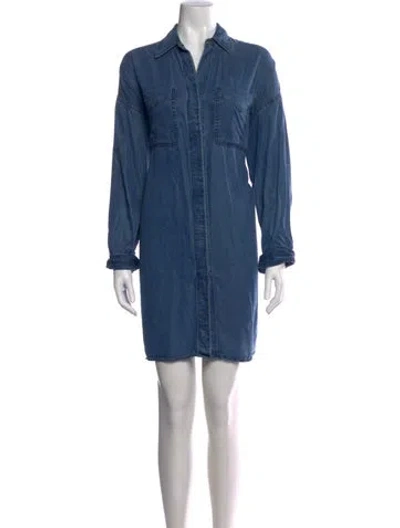 Pre-owned Acne Studios Mini Dress In Blue