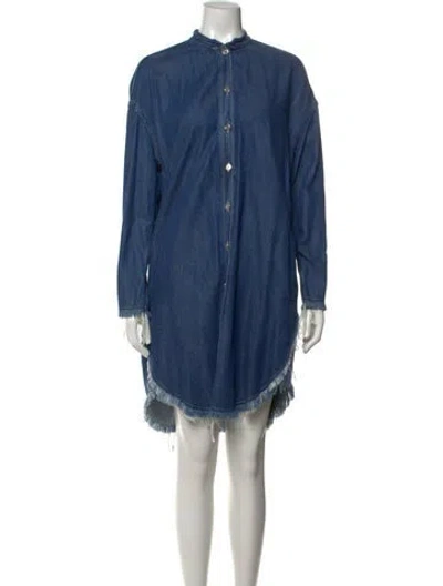 Pre-owned Acne Studios Mini Dress In Blue
