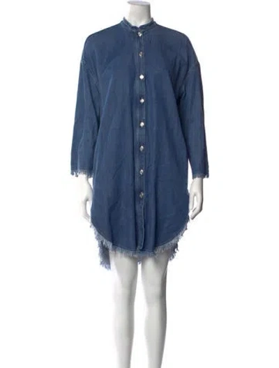 Pre-owned Acne Studios Mini Dress In Blue
