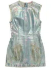 Acne Studios Mini Dress Denim In Blue