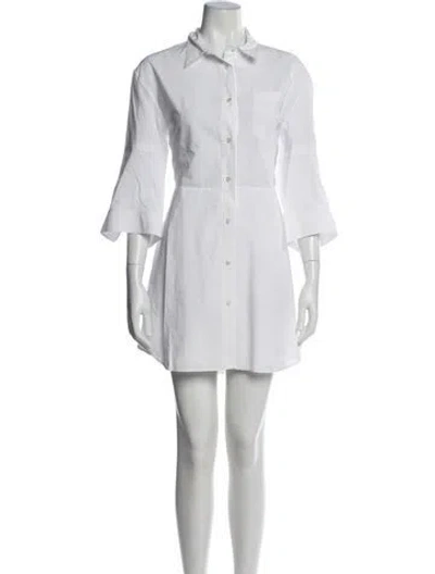 Pre-owned Acne Studios Mini Dress In White