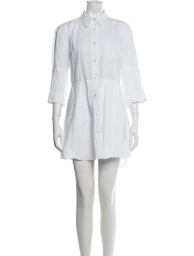 Pre-owned Acne Studios Mini Dress In White