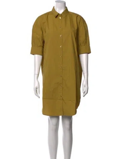 Pre-owned Acne Studios Mini Dress In Yellow